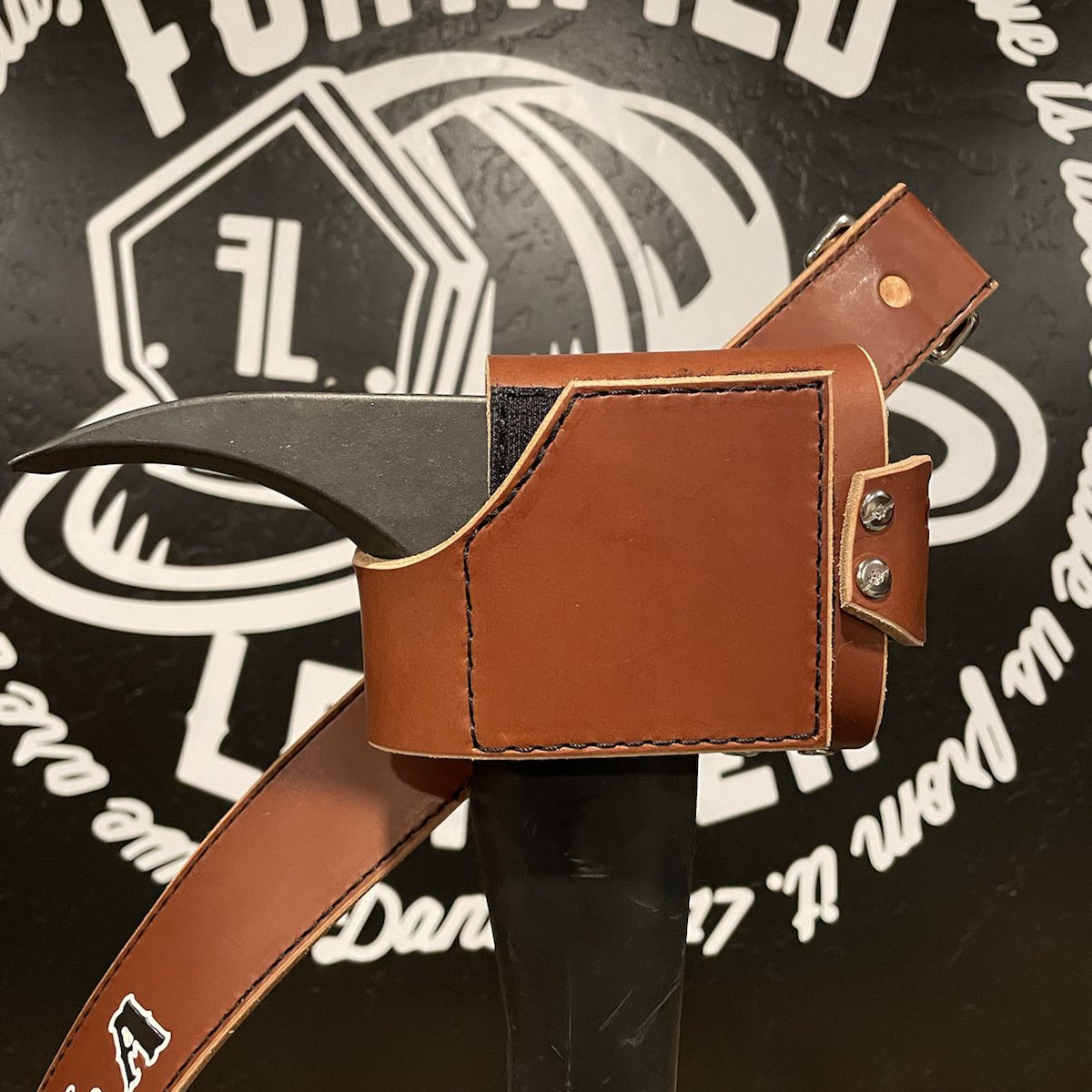 Friction Swivel Axe Belt with Axe Scabbard