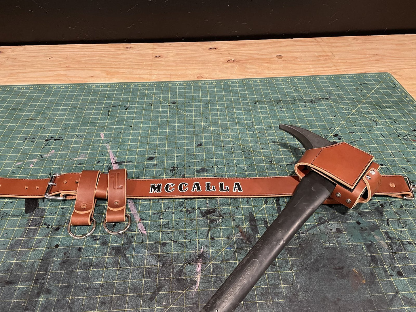 Friction Swivel Axe Belt with Axe Scabbard