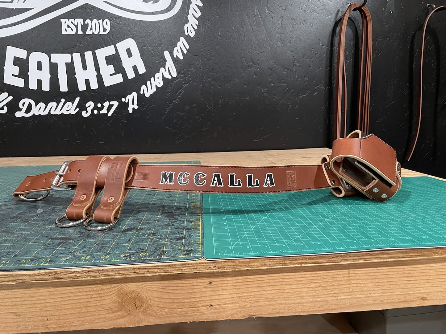 Friction Swivel Axe Belt with Axe Scabbard